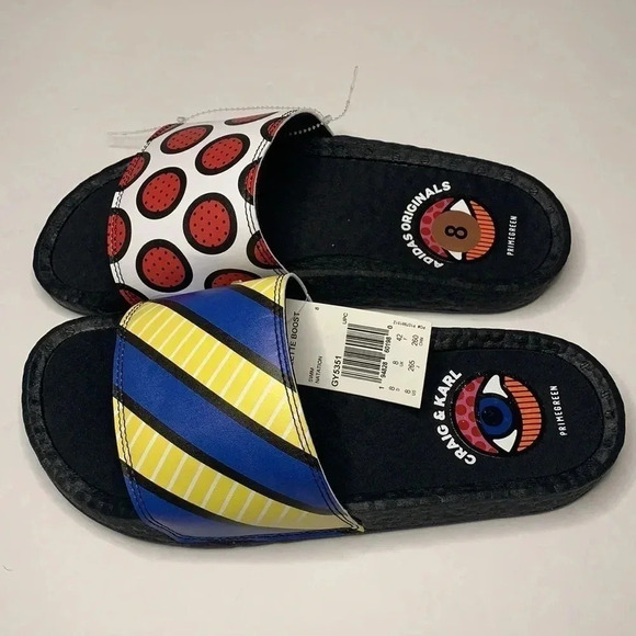 Adidas Adilette Boost Sandals Slides Shie Collab Craig & Karl NWT main image 5